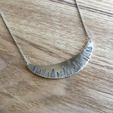 Hand Stamped Forest Necklace