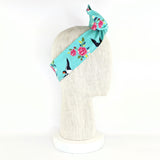 Wire Wrap Headband - Turquoise, Blue Birds and Flowers