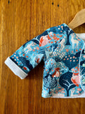 Jacket - blue woodland animals