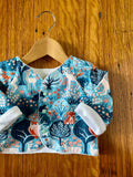 Jacket - blue woodland animals