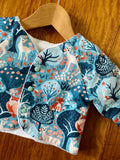 Jacket - blue woodland animals