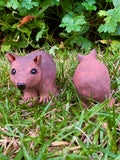 Small ceramic wombat