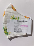 3 Layer Fabric Face Mask - Pineapple Pattern