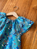 Dress - turquoise magpies