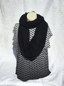 Jersey Loop Scarf - Black