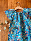 Dress - turquoise magpies