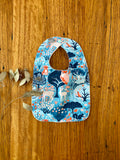 Bib - blue woodland animals