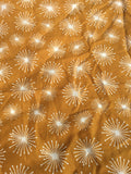 Cotton Scarf - Mustard Stars