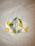 3 Layer Fabric Face Mask - Pineapple Pattern