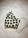 3 Layered Face Mask - Black Spots