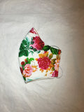 3 Layer Fabric Face Mask - Floral Teapot Pattern
