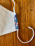 Mask - navy ditsy floral