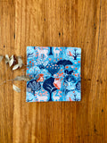 Wash cloth - blue woodland animals