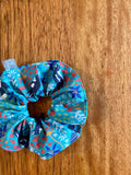 Scrunchies - turquoise magpies