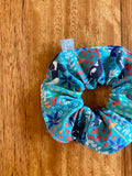 Scrunchies - turquoise magpies