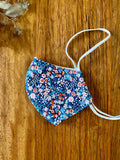 Mask - navy ditsy floral