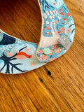 Bib - blue woodland animals