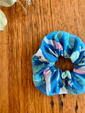 Scrunchies - teal galahs & cockatoos