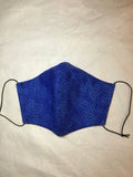 3 Layer Fabric Face Mask - Blue Spots