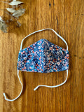 Mask - navy ditsy floral