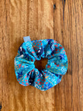 Scrunchies - turquoise magpies